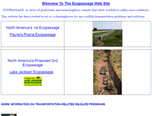 Tablet Screenshot of ecopassage.org